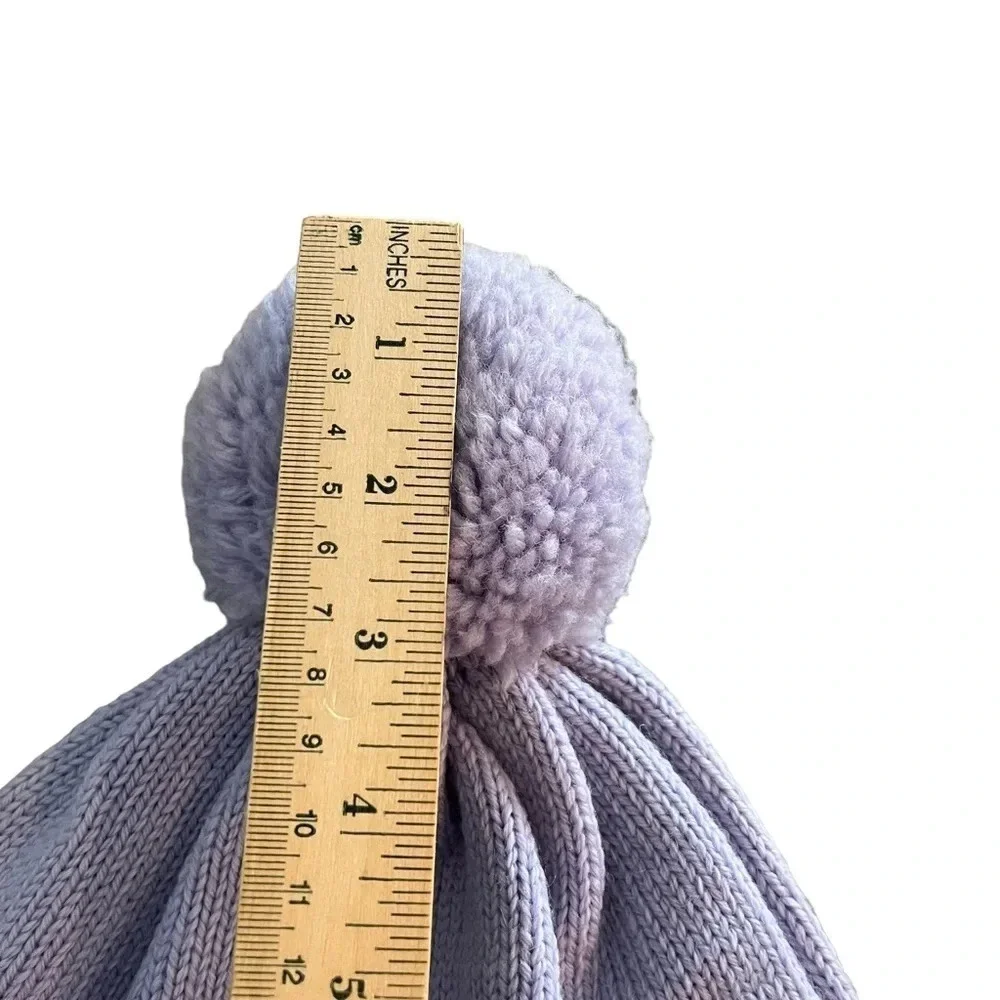 The Turtle’s Top Purple Wool PomPom Ski Hat Beany Stowe Vermont